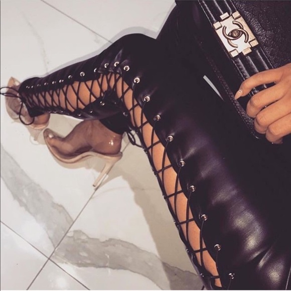 Meshki Pants - Meshki Side Lace Up